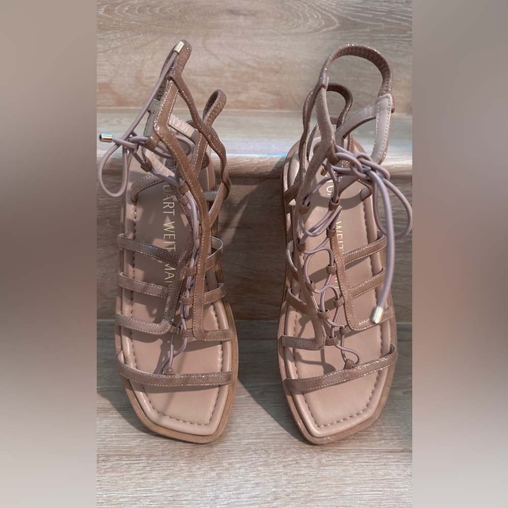 Stuart Weitzman size 6 Brown Strappy Sandals